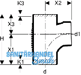 Geberit Silent-db20 Bogenabzweiger
