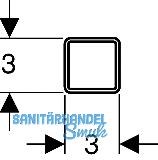 Geberit Pluvia Tragschiene fr Rohraufh.