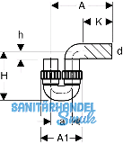 Geberit PE Siphon mit