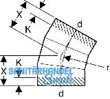 Geberit PE Bogen mit groem