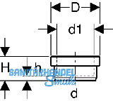 Geberit PE Steckmuffe kurze Ausf. nur f.