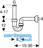 Geberit Rhrensiphon f.WT und Bidet