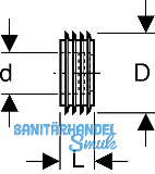 Geberit Splrohrinnenverbinder d 44 fr