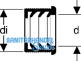 Geberit PE Steckdichtung d 50/40 mm zu