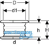 Geberit Mepla Rohrschelle kplt.f.