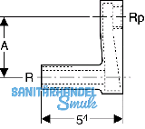 Geberit Nippel fr Toleranzausgleich