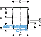 Geberit Silent-db20 Langmuffe