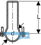 Geberit Rohrschelle zu Tragschiene