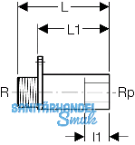 Geberit Mepla Anschluss gerade 1/2"