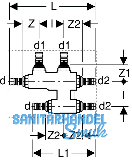 Geberit Mepla Kreuzungsfitting messing z