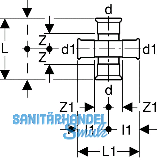 Geberit Mapress C-Stahl Kreuzstck