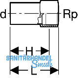 Geberit Mapress C-Stahl Absatzmuffe