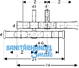 Geberit Mapress C-Stahl Kreuzungs-Paar