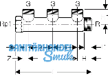 Geberit Mepla Verteiler 3-fach