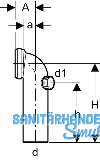 Geberit Ablaufbogen in PP fr WC rechts