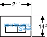 Geberit Bettigungsplatte Kappa50