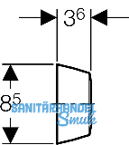 Geberit Rosette d40 241508