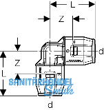 Geberit PushFit Winkel d 20mm