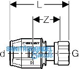 Geberit Push Fit berg. m berwurfmutter