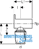 Geberit Anschlusswinkel 90 Grad kurz