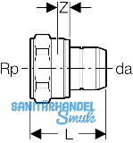 Geberit Verteiler Steckbergang mit