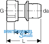 Geberit Steckberg. m. berwurfmutter