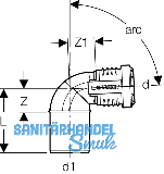 Geberit Bogen PP-MD 87.5G d50/d40