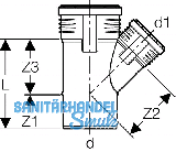 Geberit Abzweig PP-MD 45G d50/40