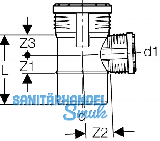 Geberit Abzweig PP-MD 87.5G d75/75
