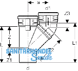 Geberit Parallelabzweig PP-MD d90/90