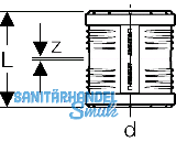 Geberit Doppelsteckmuffe PP-MD d75