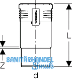 Geberit Langmuffe PP-MD d110