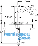 Geberit HyTronic 185 m.Mischer Batterie