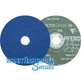 Fiberscheibe Combiclick � 125 mm Korn 36 f�r Metallschliff