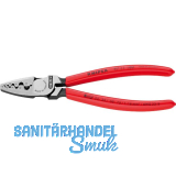 KNIPEX Crimpzange 9771180 f�r Aderendh�lsen 0,25-16 mm�, KS-Griff, L=180 mm