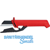 KNIPEX Kabelmesser VDE 9856, auswechselbare Klinge, Klingenl�nge 50 mm, L=190 mm