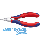 KNIPEX Elektronik Greifzange 3512 DIN 9655 flache Backen, 2K, L=115 mm