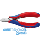 KNIPEX Elektronik-Seitenschneider 7702 DIN 9654 rund, kleine Facette, L=115 mm