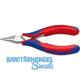 KNIPEX Elektronik Greifzange 3522 DIN 9655 flach-runde Backen, 2K, L=115 mm