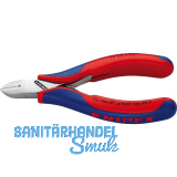 KNIPEX Elektronik-Seitenschneider 7712 DIN 9654 rund, mit Facette, Drahtklemme