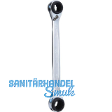 Doppel-Ringratschenschl�ssel 4in1 SW 16 x 17 mm, 18 x 19 mm