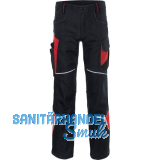 K�BLER Bundhose Bodyforce schwarz/mittelrot 52