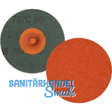 3M Fiberscheibe Roloc 787C � 76,2 mm Korn 120 Fb. orange f�r Edelstahl