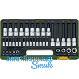 PROXXON Steckschl�ssel-Satz 1/4"+1/2" Torx/Innensechskant 42-teilig