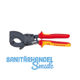 KNIPEX VDE-Kabelschneider L�nge 280 mm f�r Kabeldurchmesser 32 mm