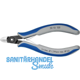 KNIPEX Pr�zisions-Elektronik-Seitenschneider 7912 DIN 9654 rund, Facette, 125 mm