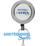 LYRA Werkzeugabroller BL01 mit Aufrollmechanismus und 120 cm Stahlseil