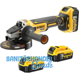 DEWALT Akku-Winkelschleifer DCG405P3-QW 18 Volt / 5,0 Ah