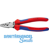 KNIPEX Crimpzange 9772180 f�r Aderendh�lsen 0,25-16 mm�, 2K-Griff, L=180 mm