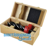 PITZL Spiralbohrerset 42,5mm mit Aufsatzfr�ser in Holzkiste